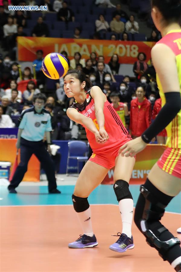 (SP)JAPAN-SAPPORO-VOLLEYBALL-WOMEN'S WORLD CHAMPIONSHIP-CHINA VS ITALY