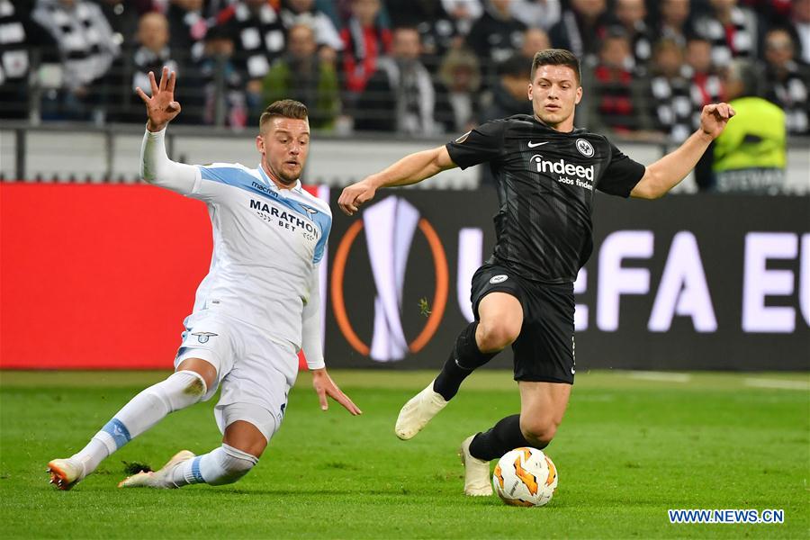 (SP)GERMANY-FRANKFURT-SOCCER-UEFA EUROPA LEAGUE-FRANKFURT VS LAZIO