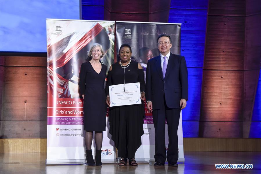 FRANCE-PARIS-UNESCO-PRIZE FOR GIRLS' AND WOMEN'S EDUCATION-AWARD CEREMONY