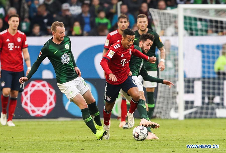 (SP)GERMANY-WOLFSBURG-SOCCER-BUNDESLIGA-WOLFSBURG VS BAYERN MUNICH