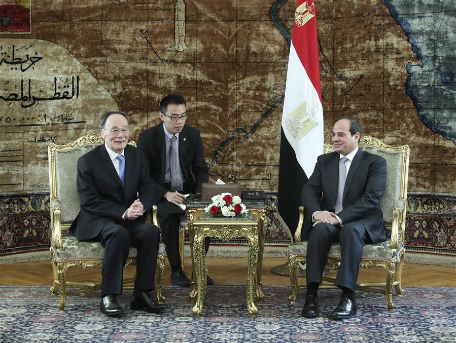 CHINA-EGYPT-WANG QISHAN-VISIT