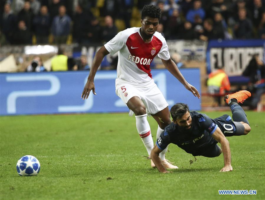 (SP)MONACO-FONTVIEILLE-FOOTBALL-UEFA CHAMPIONS LEAGUE-MONACO VS BRUGGE