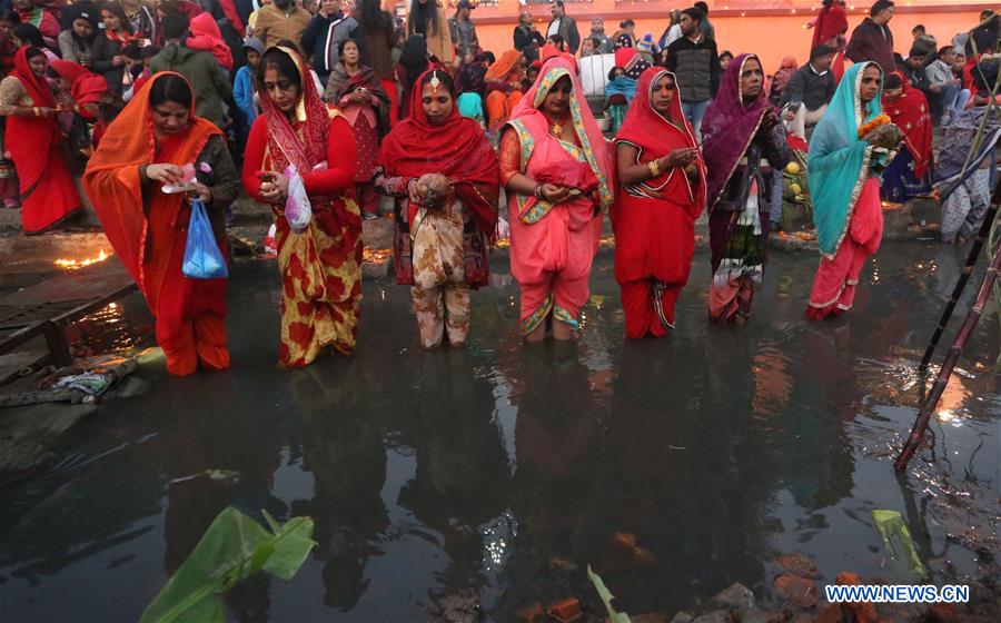 NEPAL-KATHMANDU-CULTURE-CHHATH FESTIVAL