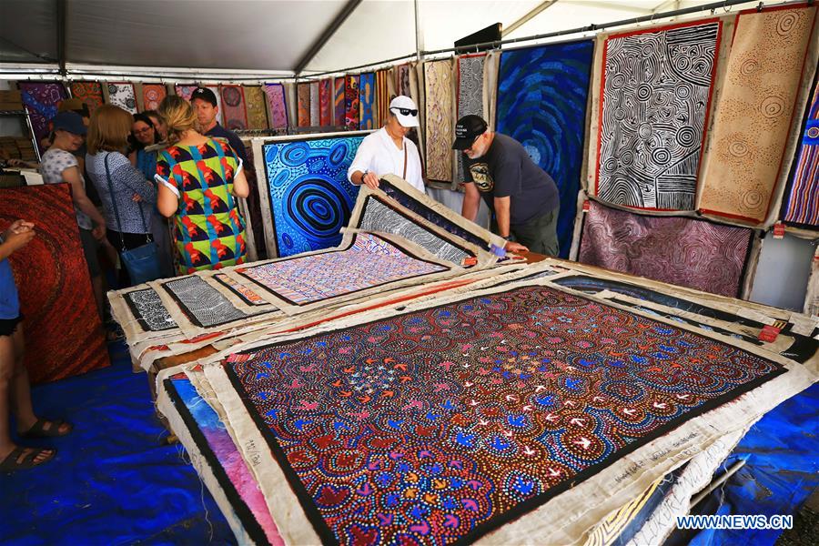 AUSTRALIA-CANBERRA-INDIGENOUS ART MARKET