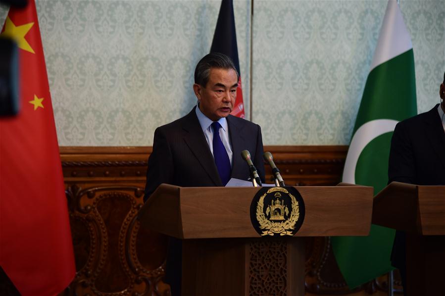 AFGHANISTAN-KABUL-CHINA-WANG YI-PRESS CONFERENCE