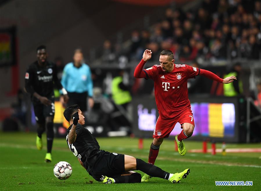 (SP)GERMANY-FRANKFURT-BUNDESLIGA-FRANKFURT VS BAYERN MUNICH