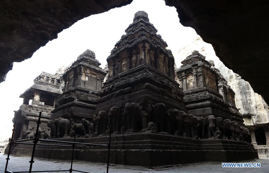 INDIA-AURANGABAD-CULTURAL HERITAGE-ELLORA CAVES