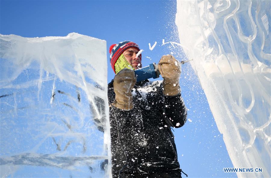 CHINA-HARBIN-ICE SCULPTURE-COMPETITION (CN)