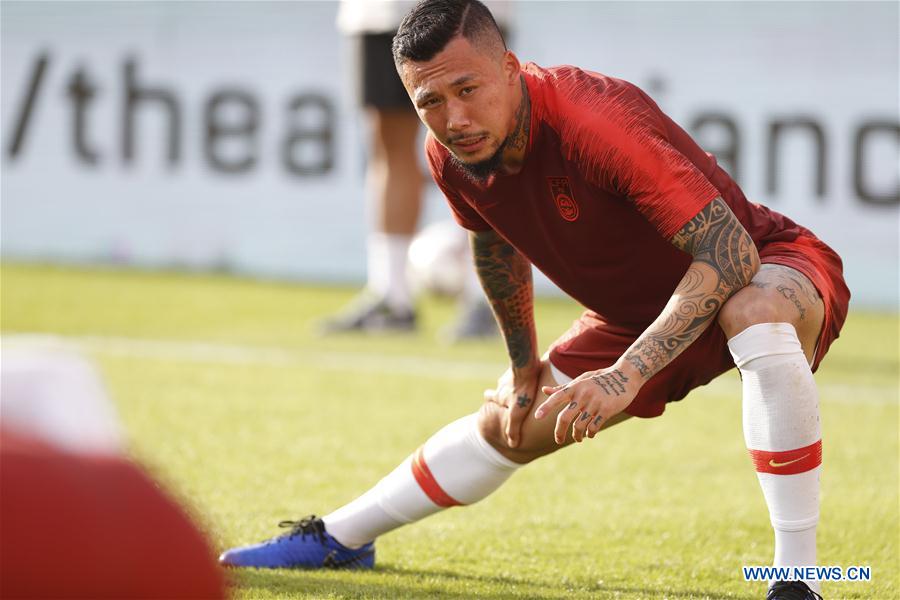 (SP)UAE-ABU DHABI-SOCCER-AFC ASIAN CUP 2019-GROUP C-CHN-TRAINING SESSION