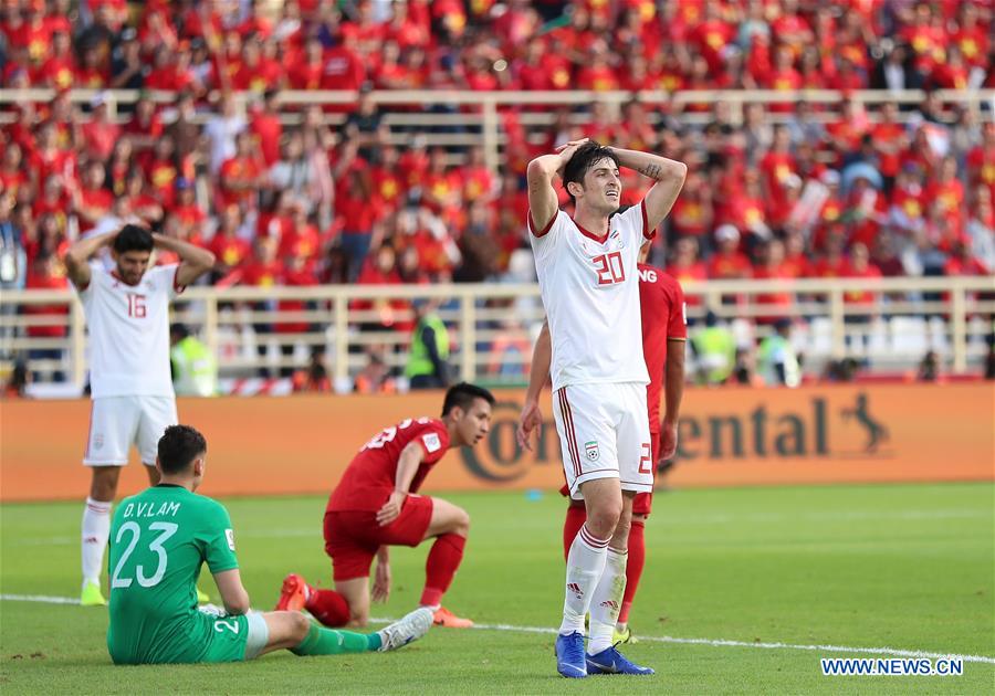 (SP)UAE-ABU DHABI-SOCCER-AFC ASIAN CUP 2019-GROUP D-VIETNAM VS IRAN