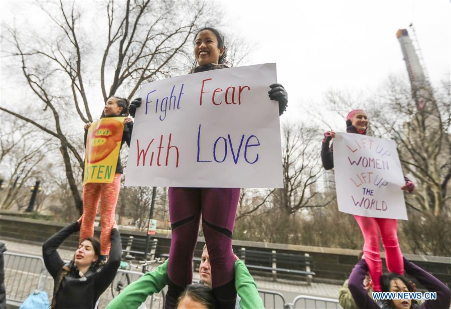 U.S.-NEW YORK-WOMEN'S MARCH