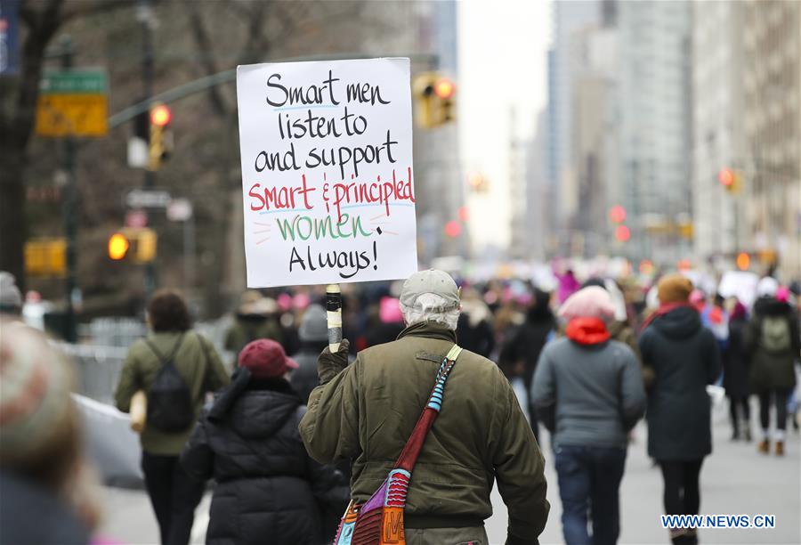 U.S.-NEW YORK-WOMEN'S MARCH