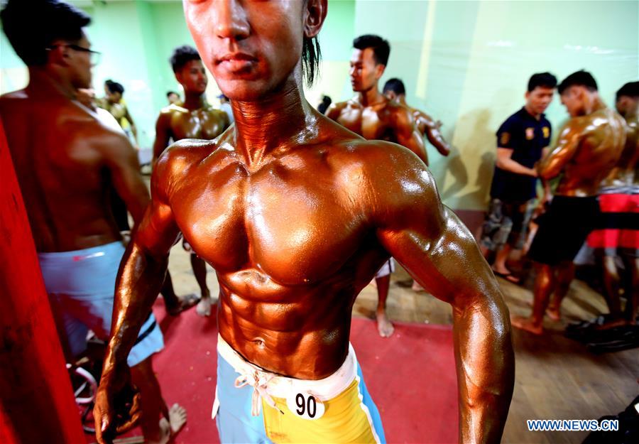 (SP)MYANMAR-YANGON-BODYBUILDING 