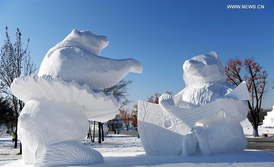 CHINA-HARBIN-SNOW SCULPTURE COMPETITION (CN)