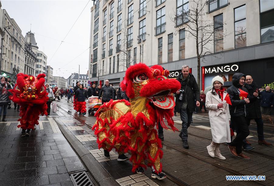 BELGIUM-ANTWERP-CHINESE LUNAR NEW YEAR-PARADE