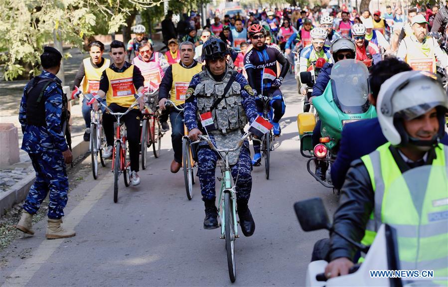 IRAQ-BAGHDAD-CYCLING EVENT-SECURITY IMPROVEMENT