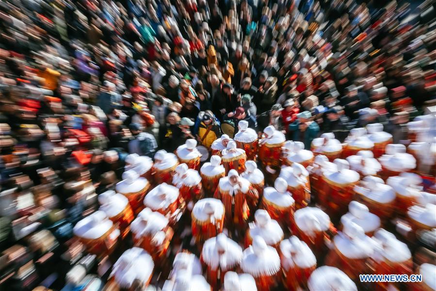 BELGIUM-BINCHE-CARNIVAL-PARADE