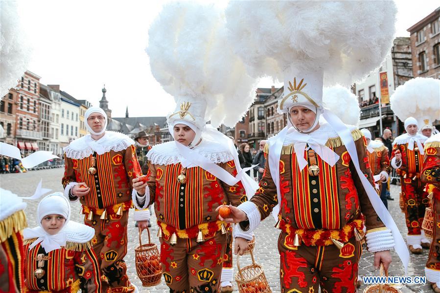 BELGIUM-BINCHE-CARNIVAL-GILLE