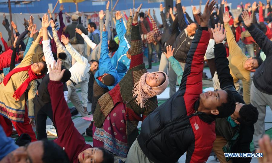 NEPAL-KATHMANDU-YOGA PRACTICE