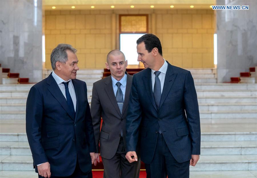 SYRIA-ASSAD-RUSSIA-DEFENSE-MINISTER-MEETING