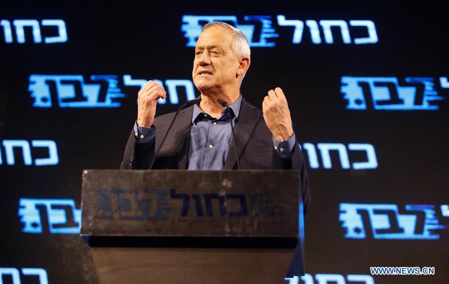 ISRAEL-ASHKELON-ELECTION CAMPAIGN-BENNY GANTZ