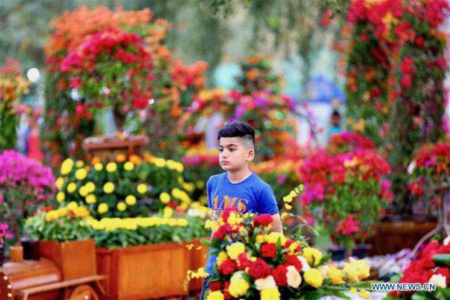 IRAQ-BAGHDAD-AL-ZAWRAA PARK-FLOWER FESTIVAL