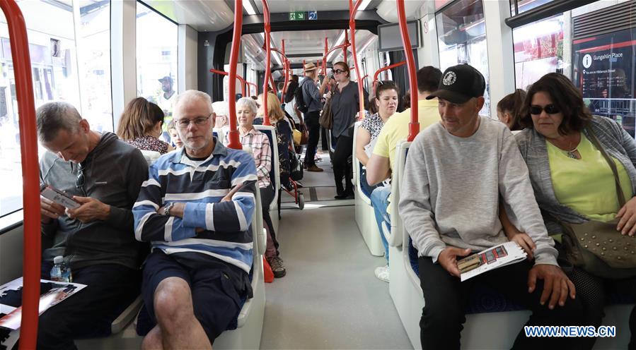 AUSTRALIA-CANBERRA-1ST LIGHT RAIL-OPENING