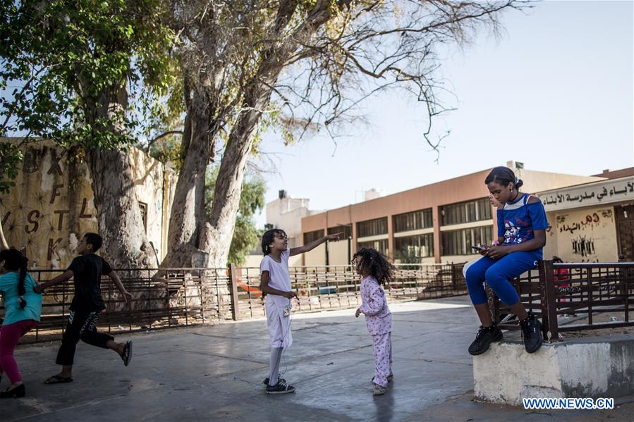 LIBYA-TRIPOLI-CONFLICT-DISPLACED CHILDREN