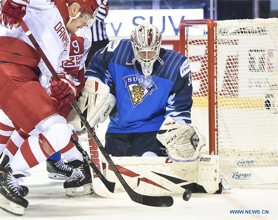 (SP)SLOVAKIA-KOSICE-ICE HOCKEY-IIHF-WORLD CHAMPIONSHIP-GROUP A-FIN VS DEN