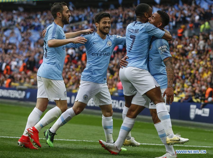 (SP)BRITAIN-LONDON-FOOTBALL-FA CUP-FINAL-MAN CITY VS WATFORD