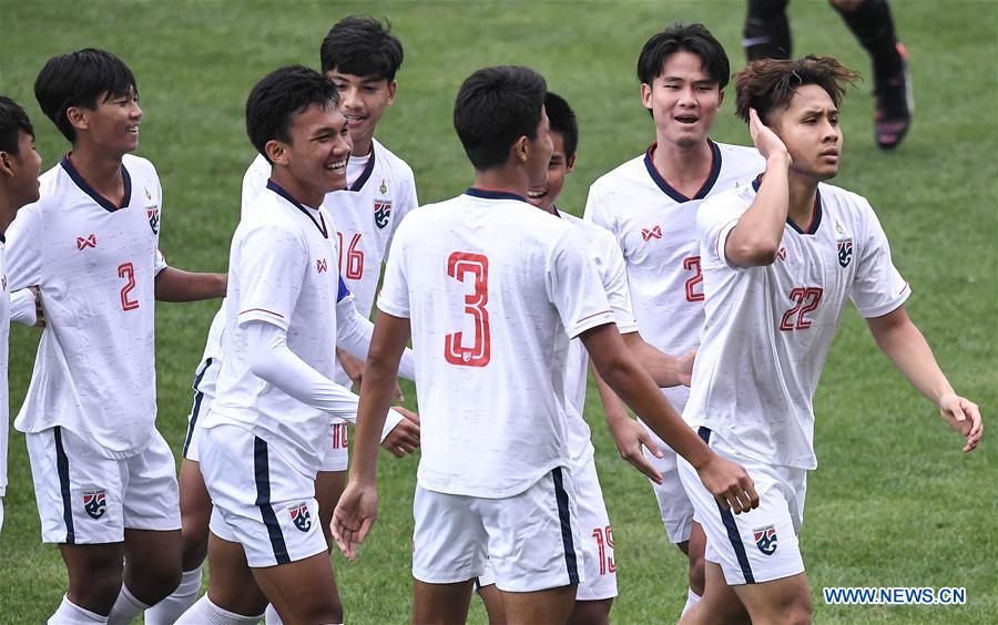 (SP)CHINA-CHENGDU-FOOTBALL-PANDA CUP INTERNATIONAL YOUTH TOURNAMENT-NZL U18 VS THA U18 (CN)