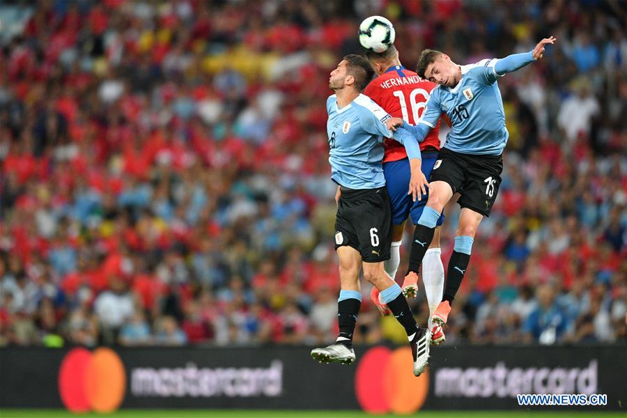 (SP)BRAZIL-RIO DE JANEIRO-FOOTBALL-COPA AMERICA-URUGUAY VS CHILE