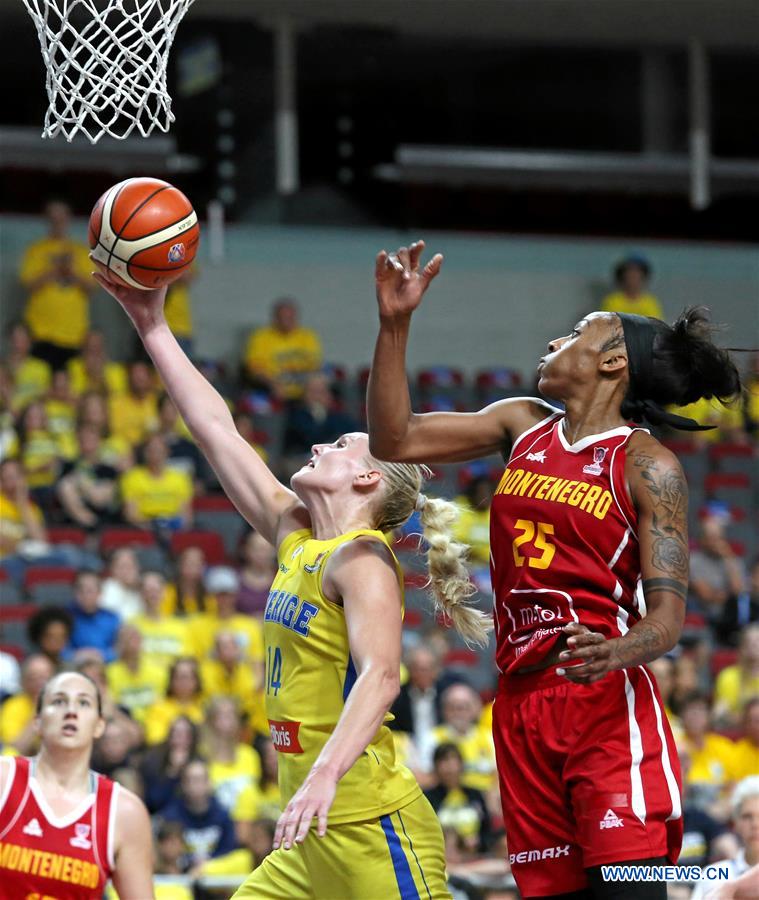 (SP)LATVIA-RIGA-FIBA WOMEN'S EUROBASKET 2019-SWEDEN VS MONGTENEGRO