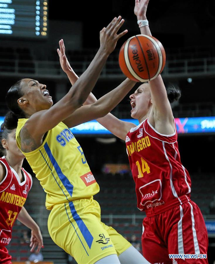 (SP)LATVIA-RIGA-FIBA WOMEN'S EUROBASKET 2019-SWEDEN VS MONGTENEGRO