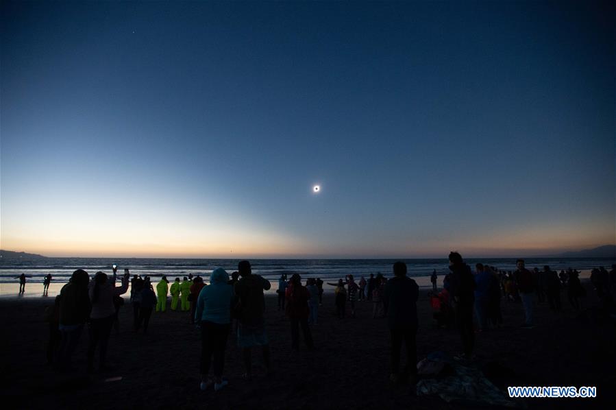 CHILE-LA SERENA-SOLAR ECLIPSE