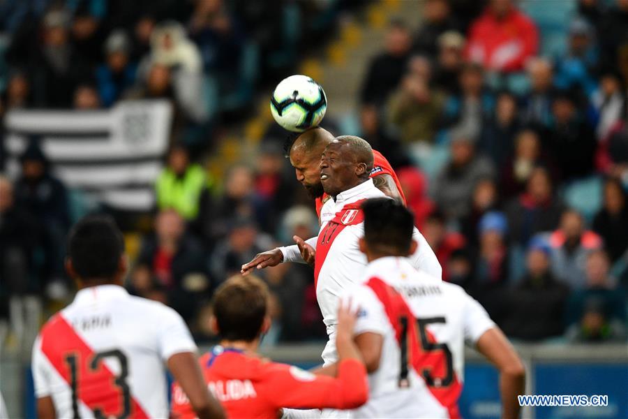 (SP)BRAZIL-PORTO ALEGRE-SOCCER-COPA AMERICA 2019-CHILE VS PERU