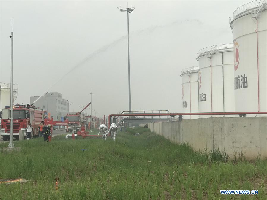 (BeijingCandid)CHINA-BEIJING-DAXING AIRPORT-FIRE DRILL (CN)