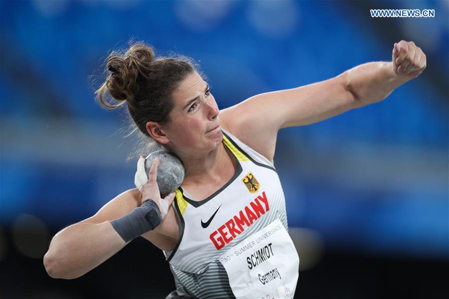 (SP)ITALY-NAPLES-SUMMER UNIVERSIADE-ATHLETICS-WOMEN'S SHOT PUT-FINAL