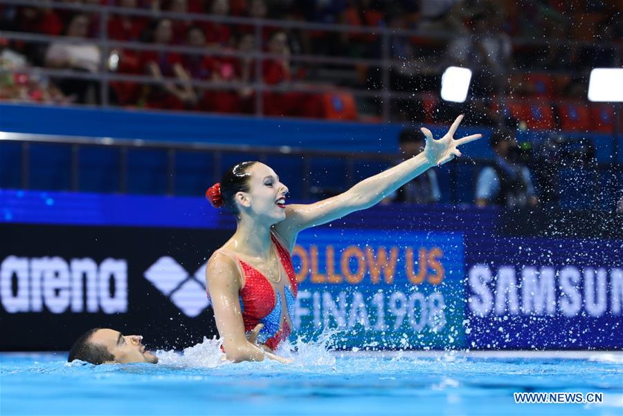 (SP)SOUTH KOREA-GWANGJU-FINA WORLD CHAMPIONSHIPS-ARTISTIC SWIMMING-MIXED DUET TECHNICAL