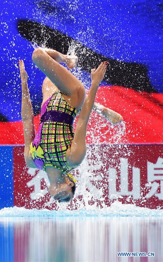 (SP)SOUTH KOREA-GWANGJU-FINA WORLD CHAMPIONSHIPS-ARTISTIC SWIMMING-MIXED DUET FREE