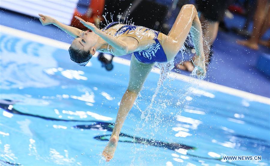 (SP)SOUTH KOREA-GWANGJU-FINA WORLD CHAMPIONSHIPS-ARTISTIC SWIMMING-WOMEN'S TEAM FREE COMBINATION