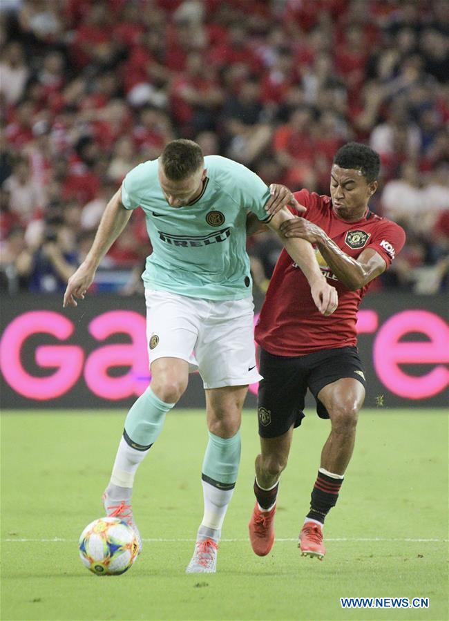 (SP)SINGAPORE-SOCCER-INTERNATIONAL CHAMPIONS CUP-MANCHESTER UNITED VS INTER MILAN