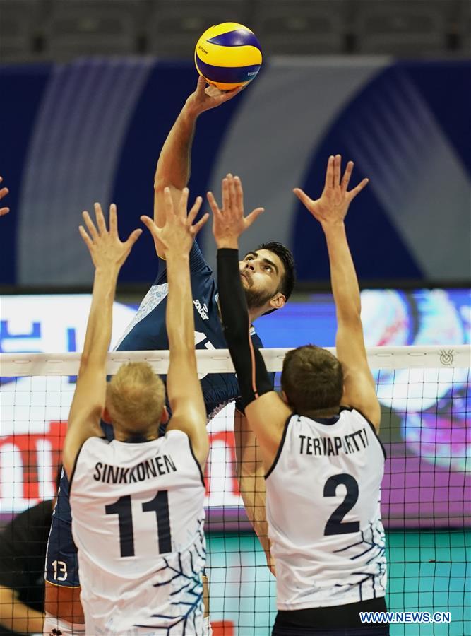 (SP)CHINA-NINGBO-FIVB-TOKYO VOLLEYBALL QUALIFICATION-FIN VS ARG(CN)