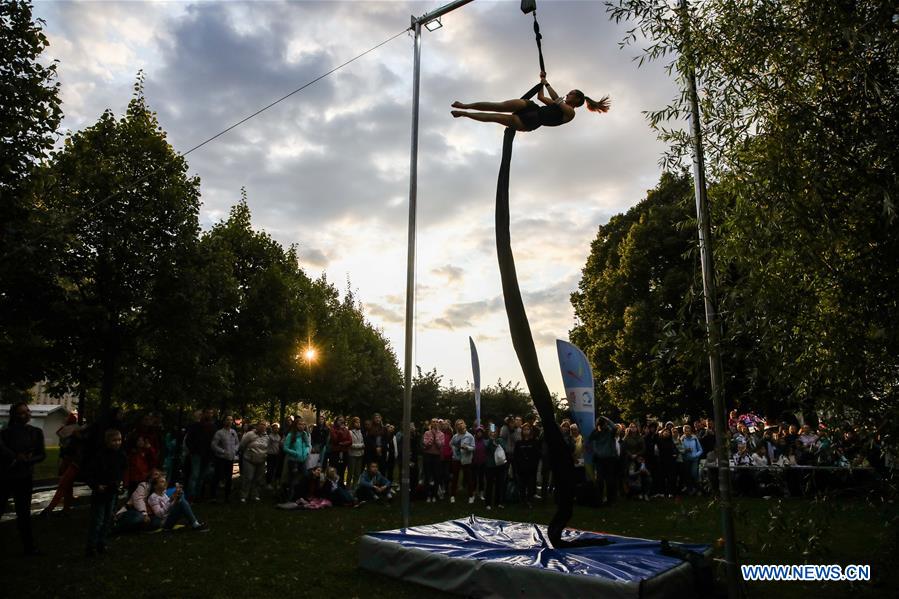 (SP)RUSSIA-MOSCOW-AERIAL GYMNASTICS FESTIVAL