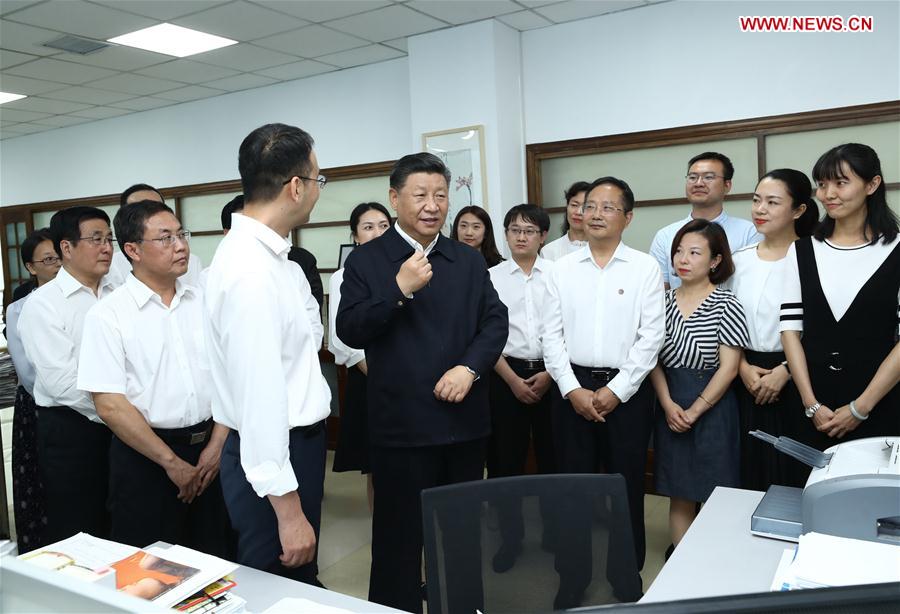 CHINA-GANSU-LANZHOU-XI JINPING-INSPECTION (CN)