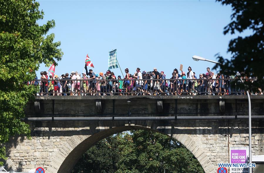 FRANCE-HENDAYE-ANTI-G7 PROTEST