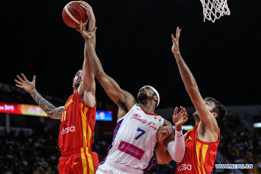 (SP)CHINA-GUANGZHOU-BASKETBALL-FIBA WORLD CUP-GROUP C-SPAIN VS PUERTO RICO