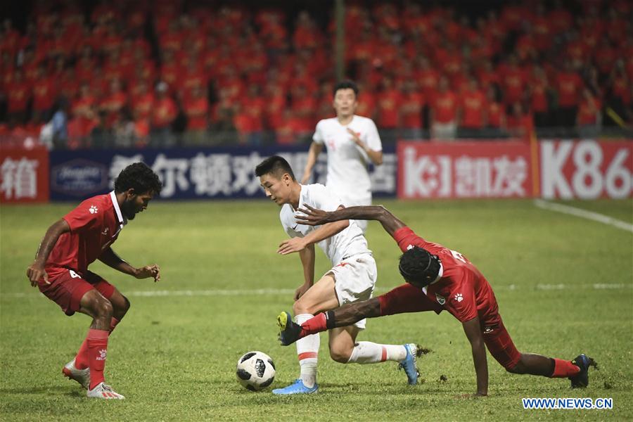 (SP)MALDIVES-MALE-SOCCER-2022 QATAR FIFA WORLD CUP-ASIAN QUALIFIERS-CHINA VS MALDIVES