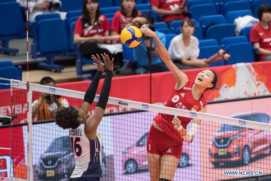 (SP)JAPAN-YOKOHAMA-VOLLEYBALL-WOMEN'S WORLD CUP-CHN VS DOM