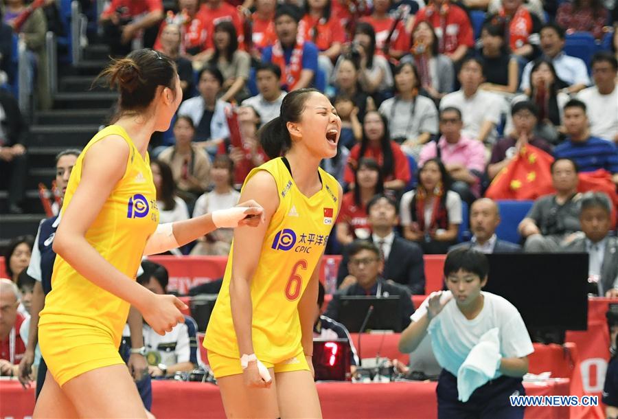 (SP)JAPAN-YOKOHAMA-VOLLEYBALL-WOMEN'S WORLD CUP-CHN VS JPN